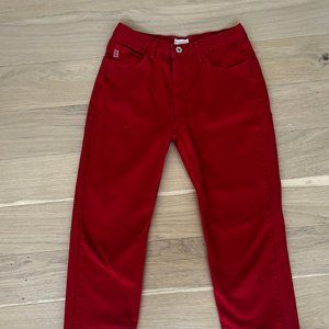 Guess Red Vintage Straight Jeans